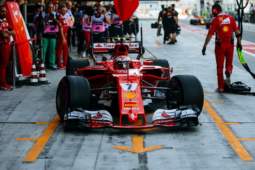 Kimi Raikkonen in Abu Dhabi FP1
